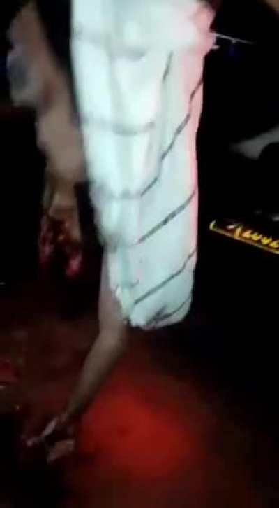 Racing gone wrong. wear a helmet