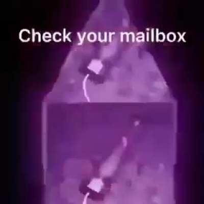 check ur mailbox lmao