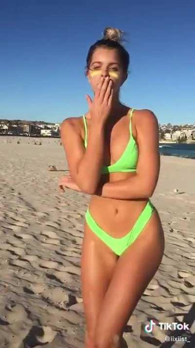 Green bikini