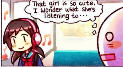 i wonder what she’s listening to🤔