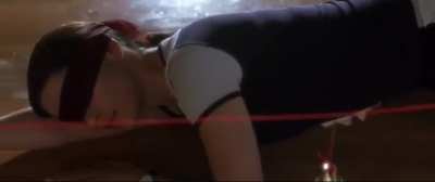 Catherine Zeta Jones Practicing Laser Dipping In Entrapment.