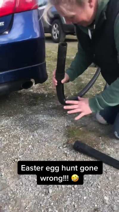 An Easter egg hunt that took an unexpected turn