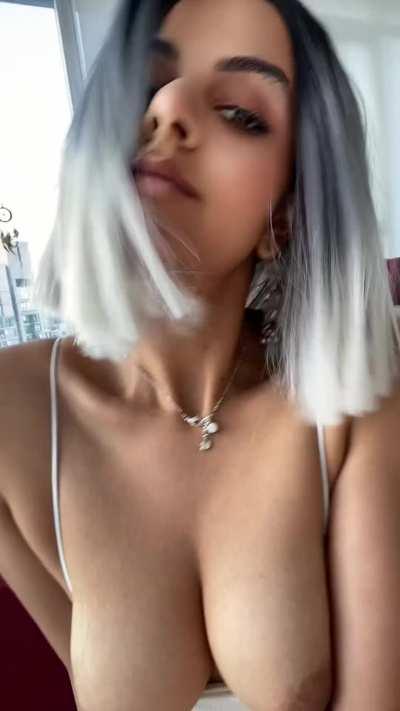 Give me one word or emoji to best describe my titties 😉