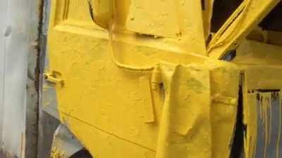 Paint accident in Russia