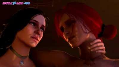 Futa Triss & Yennefer - Double Dick Fuck!