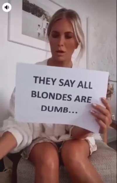 Blonds are innocent