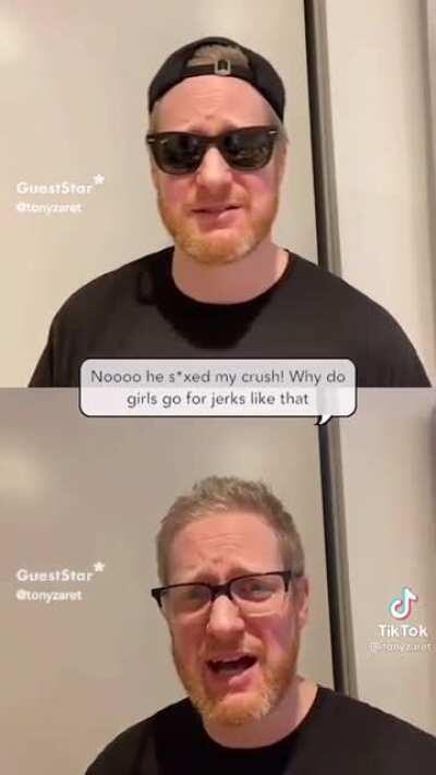 Chicks always go for bad boys smh 😔