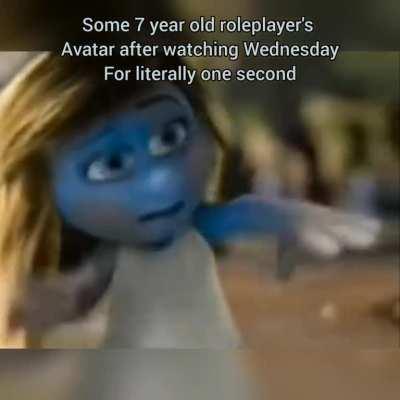 idk but I see at least 1 wednesday avatar when i join brookhaven (loud warning)