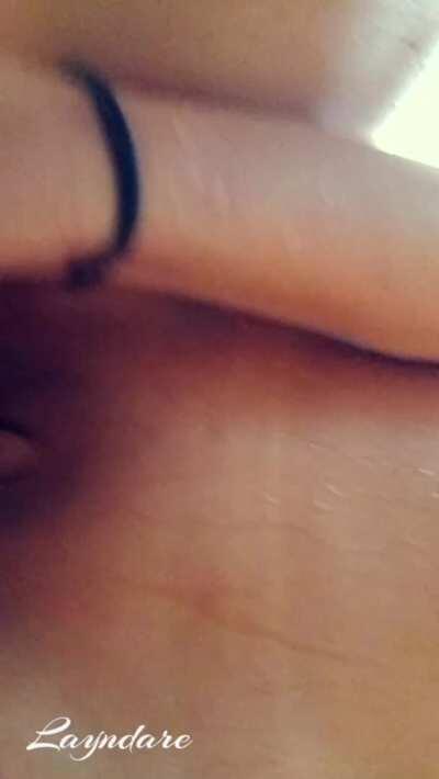 Was so horny after doing yoga, that I took my vibrator into the gym shower to have some fun ;)