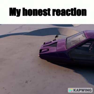 my honest reaction
