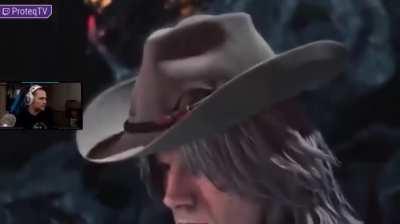 man plays the fifth game in the series first complains about not understanding anything then rage quits when dante does a moonwalk