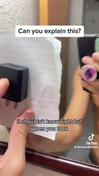 It's 2023, and we have idiots on TikTok who are still surprised about mirrors