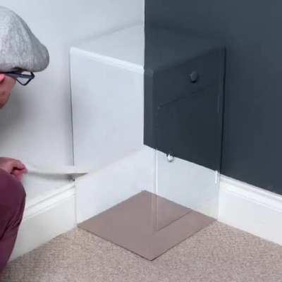 Painting a cabinet to look invisible