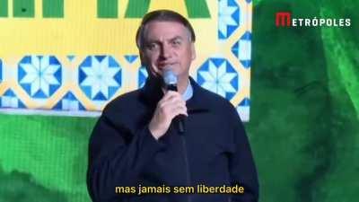 Segundo o Bolsonaro, nós podemos viver sem oxigênio.
