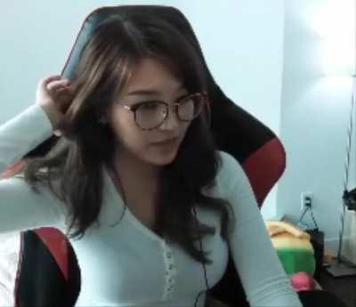 Hyoon in a tight shirt