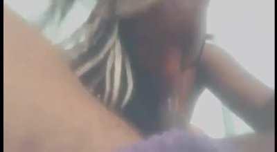 She super sloppy with it