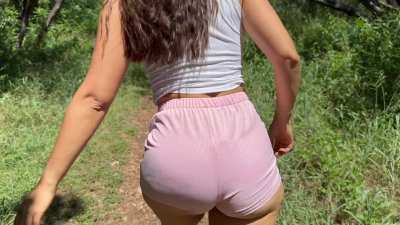 I love showing off my big tits outside