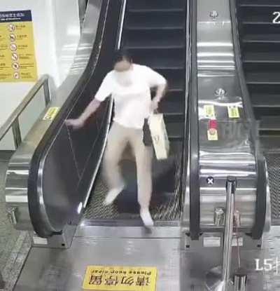 One minute you're going down an escalator, next minute you're dead