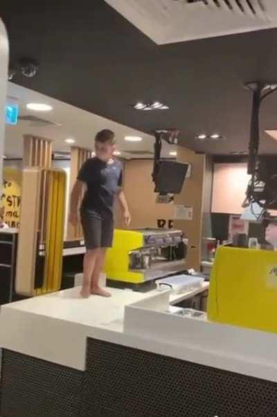 Kid gets thrown out of McDonald's