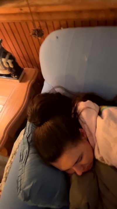 [OC] Surprise facial while she's asleep