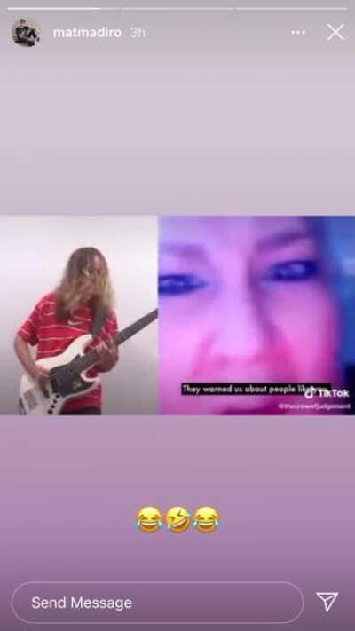 Crazy lady Tik Tok with awesome Electric Guitar Cover