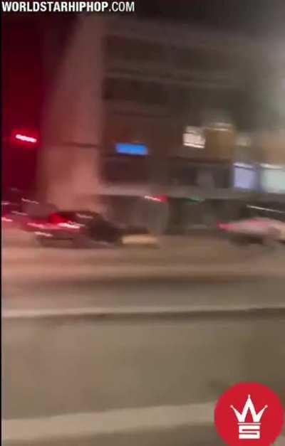 Drunk driver tries to leave the scene of the accident