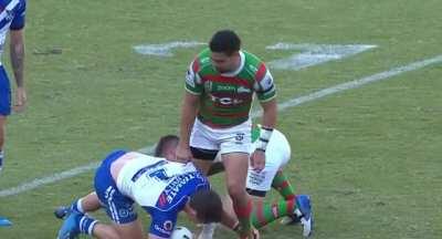 Cody Walker drops the people's elbow on Nick Meaney