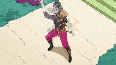 Heya you wonderful JoJokers! This is my very first shitpost here, so I'll start with something as simple as a K i s h i b e R o h a n D i s t r a c t i o n D a n c e . Have a gureto day!
