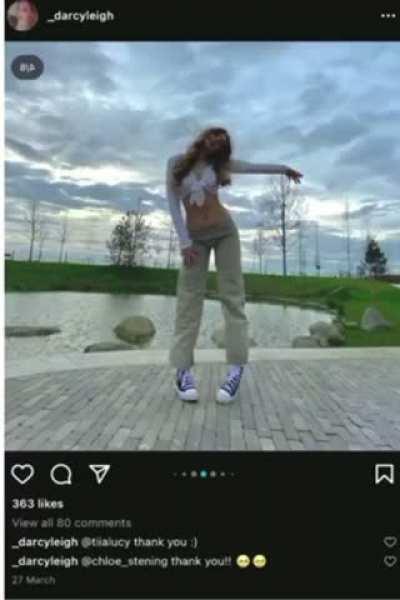 This dad posing like his kids’ Instagram pictures