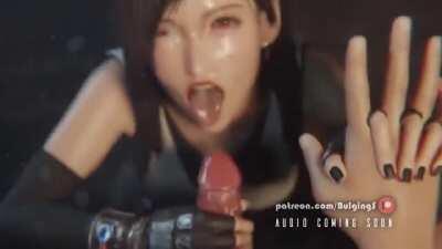 Tifa Lockhart Facial Cum Drool (Bulging Senpai)