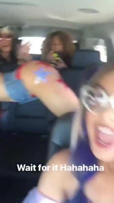 Twerking in the back