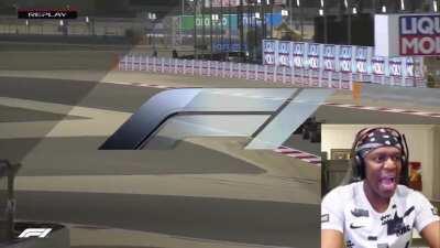 KSI Watches the 2021 Bahrain Grand Prix Highlights (The thrilling prequel)