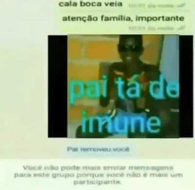 Pai ta imune 😎