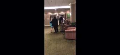 Karen decides to put its hands on a woman and gets the crap beat out of them.