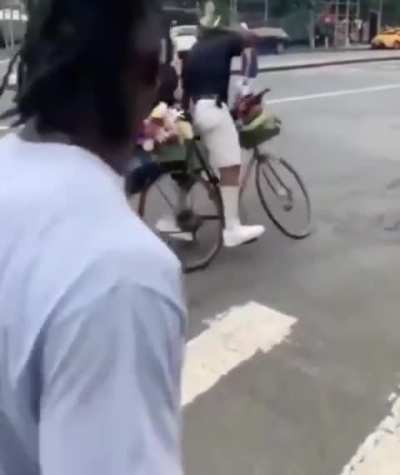 Racist dude shuts up real quick