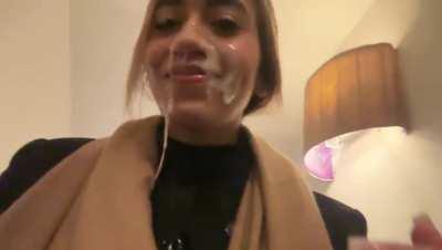 I'll only walk home in your cum if it's thick enough to create slipping hazards wherever I go