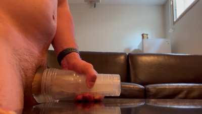 Fucking a fleshlight 