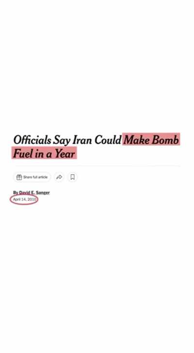 Since 1991, the New York Times has been attempting to manufacture consent about a war with Iran. A brief overview.