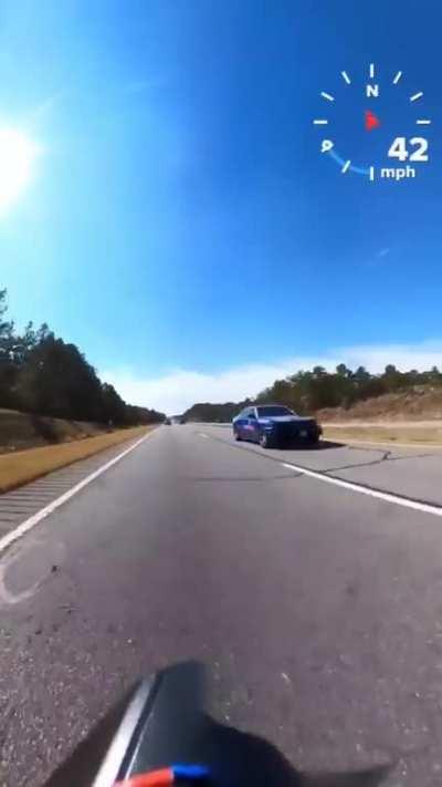 Drop a gear or two and lose the cops...