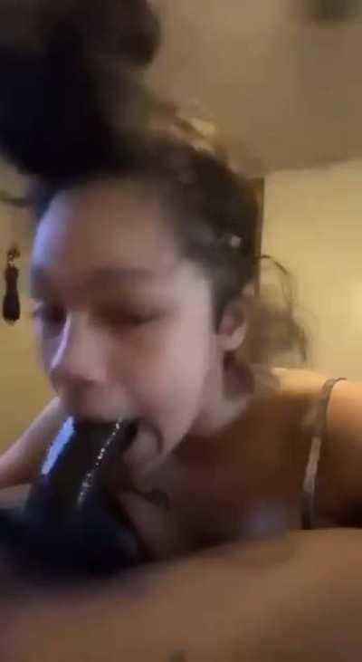 Unknown chick sloppy bj if