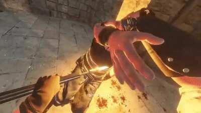 Experiencing being a Sith in this VR game.