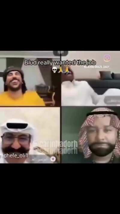 Bro wanted to fit in so bad