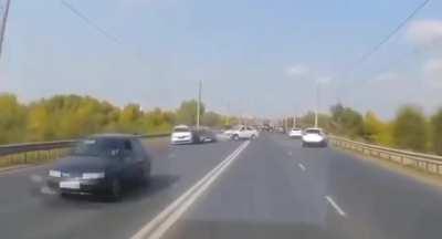 domino efffect type of car crash (not mine)