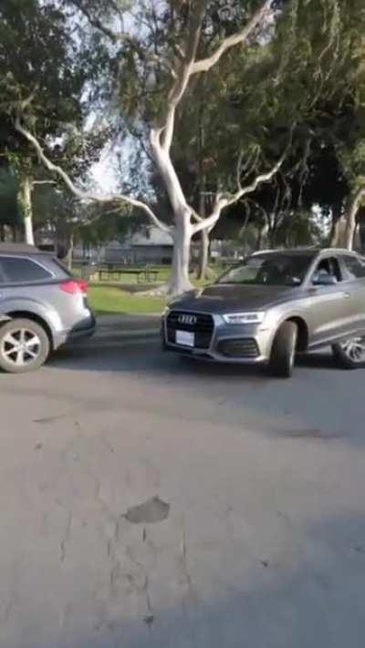 Просто припарковался