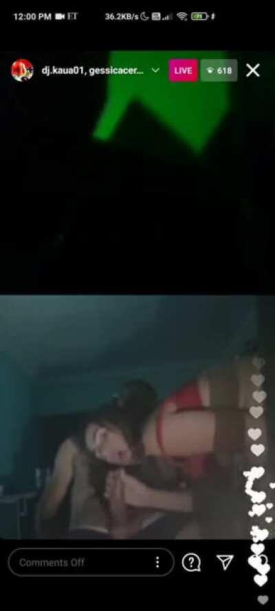 They're having sex on ig lives now😐