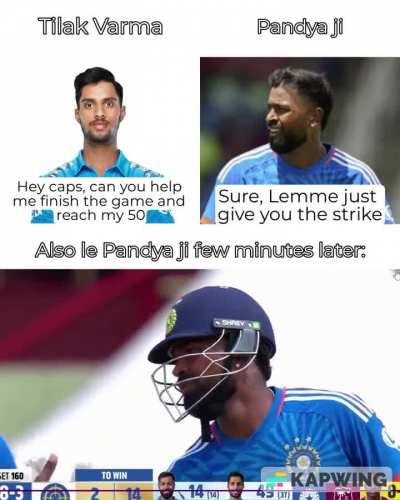 Title committed suicide finding ways to defend Hardik Pandya on this one