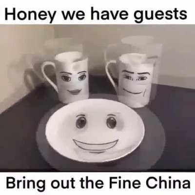 Mmm, fine china