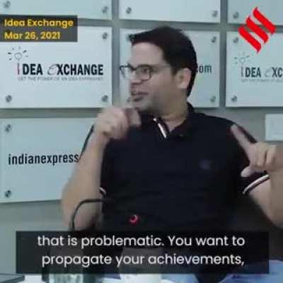 Prashant Kishore's take on the current state of politics in India