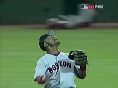 HMFT after I collide with my teammate while trying to catch a fly ball.