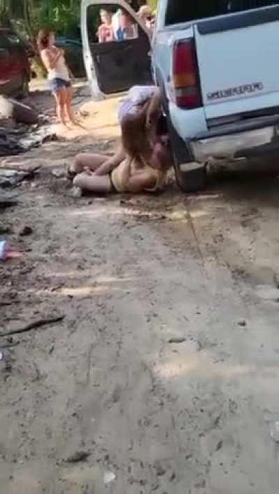 Dirty chick scrap; Lexy beat her ass